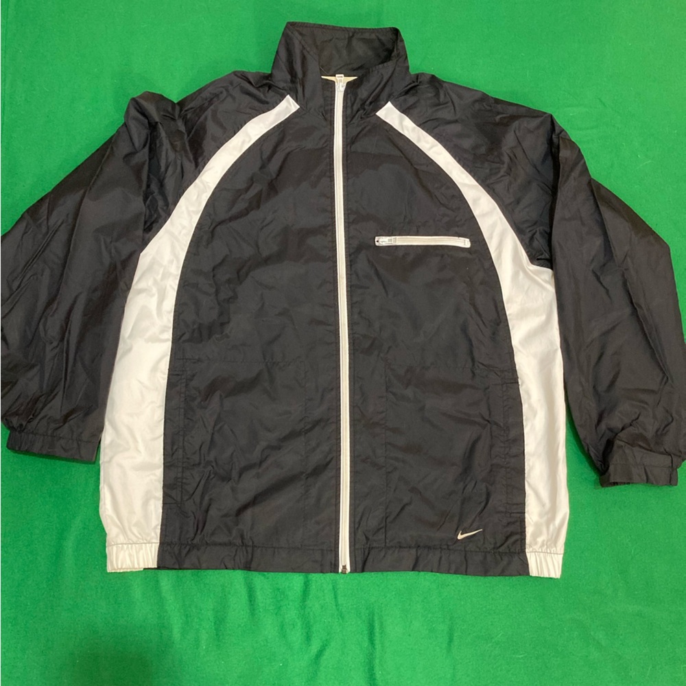 Nike Black and White Windbreaker Jacket